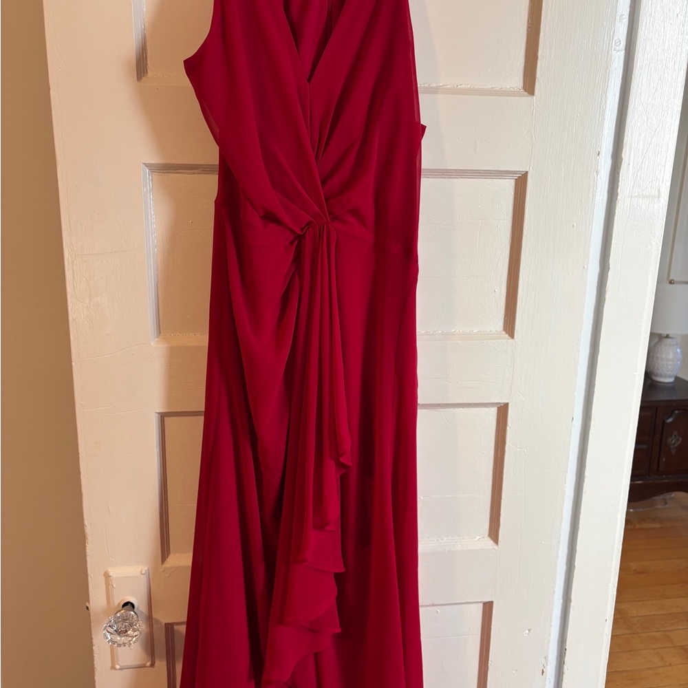White House Black Market Red Maxi Dress